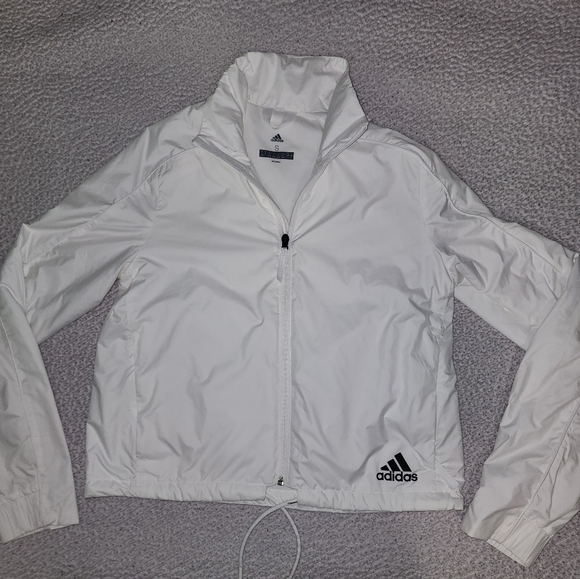 Adidas Women's White Coat , With Black Logo - Picture 13 of 16